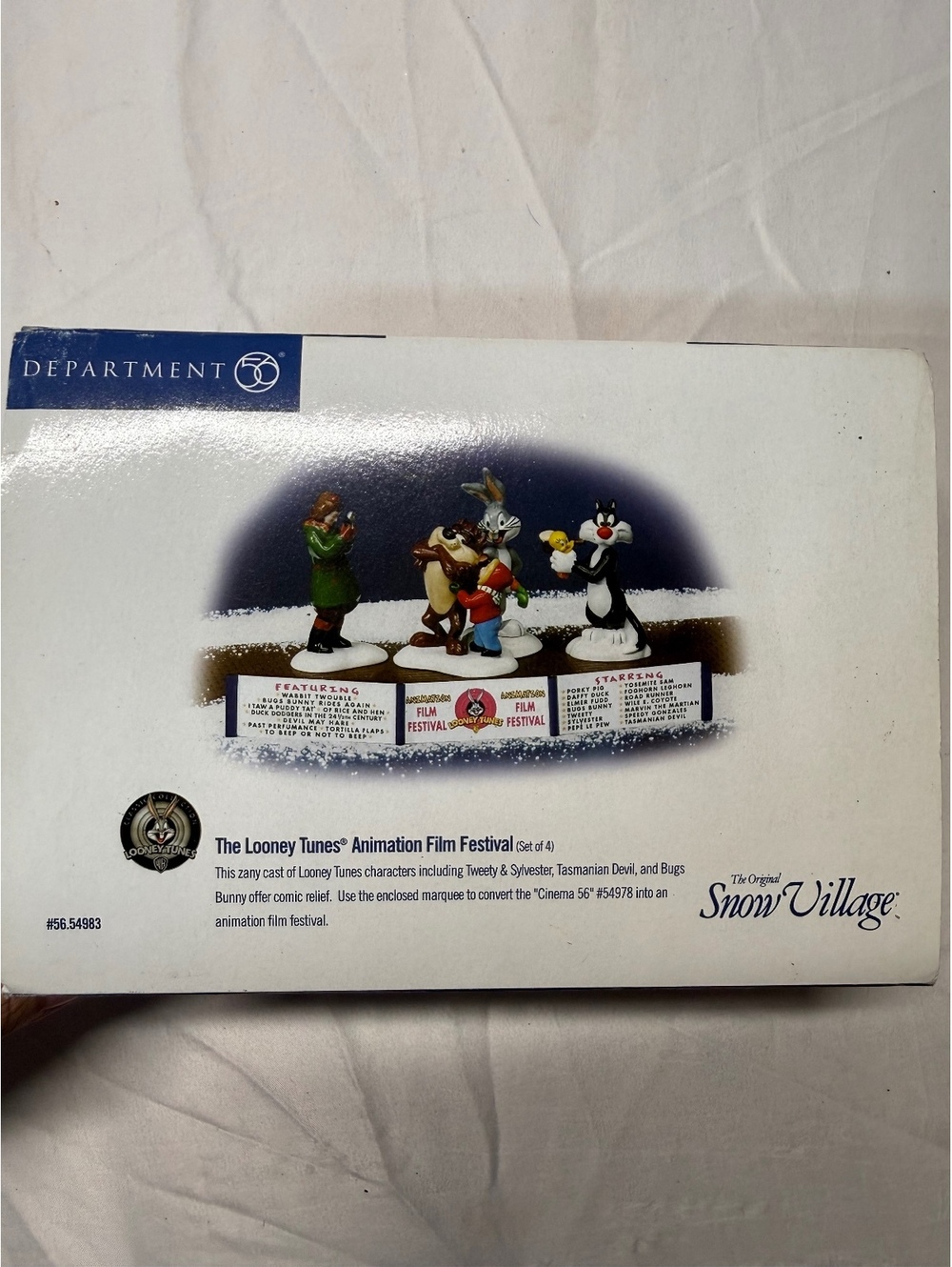 Department 56 Snow Village The Looney Tunes Around the World Set